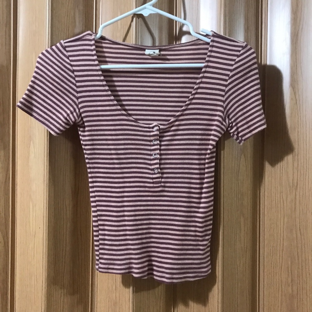 PACSUN striped crop top